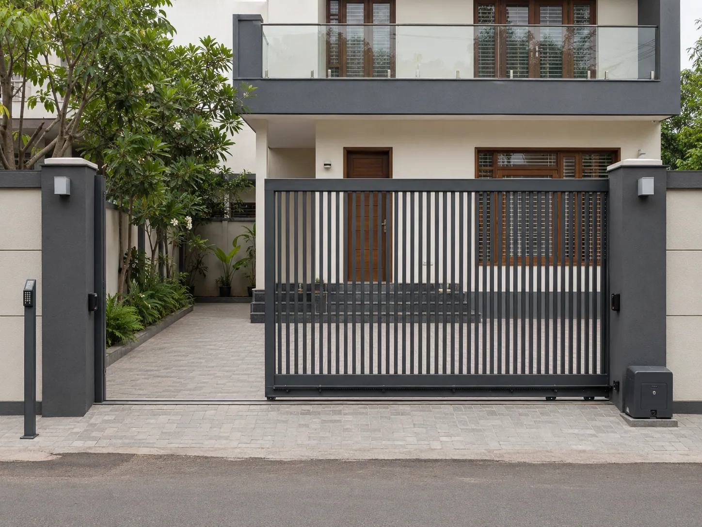 Automated Gates fabricated by Sree Balaganesh Iron Works, Madurai
