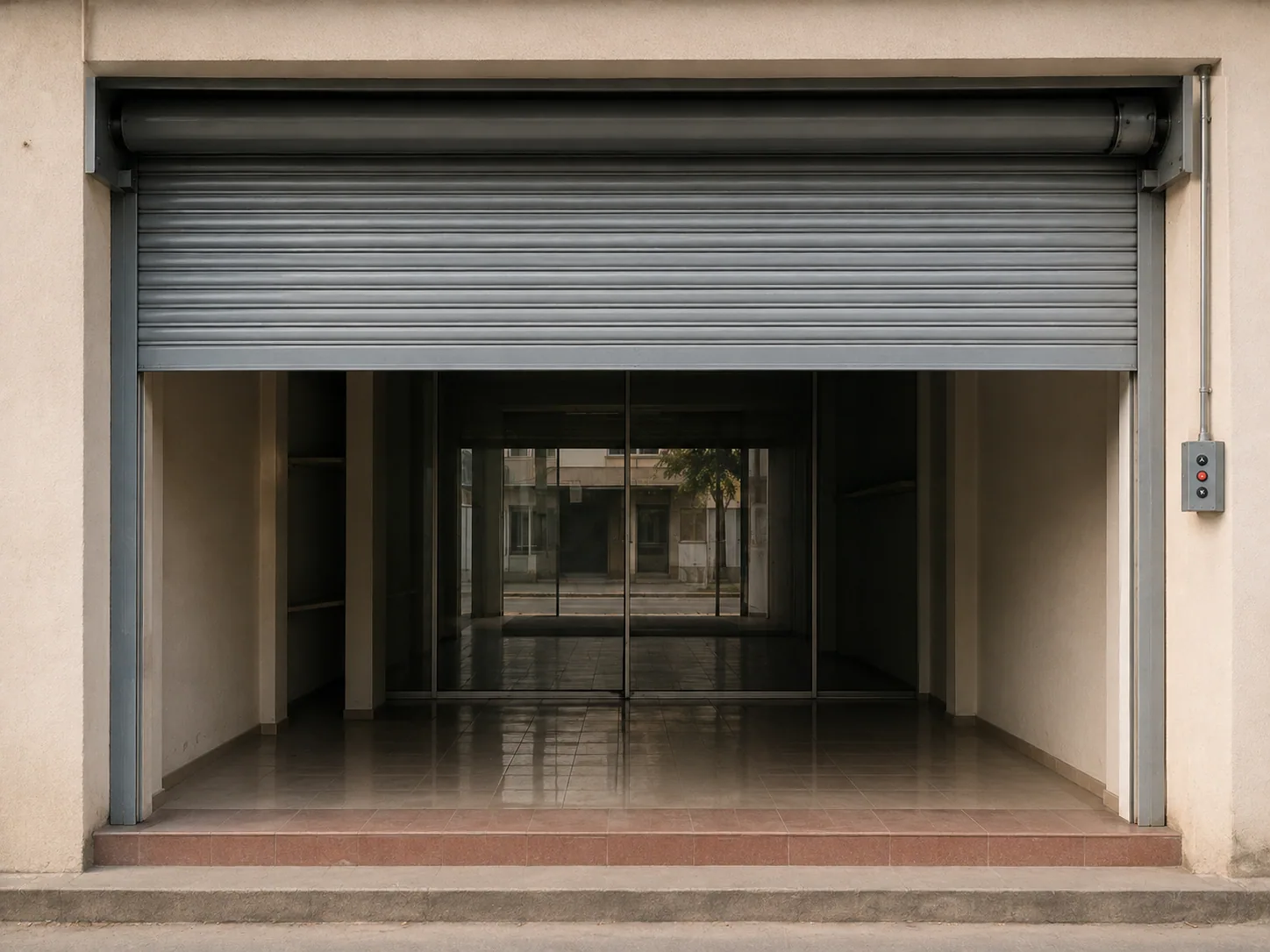 Motorised Rolling Shutters fabricated by Sree Balaganesh Iron Works, Madurai, view 8