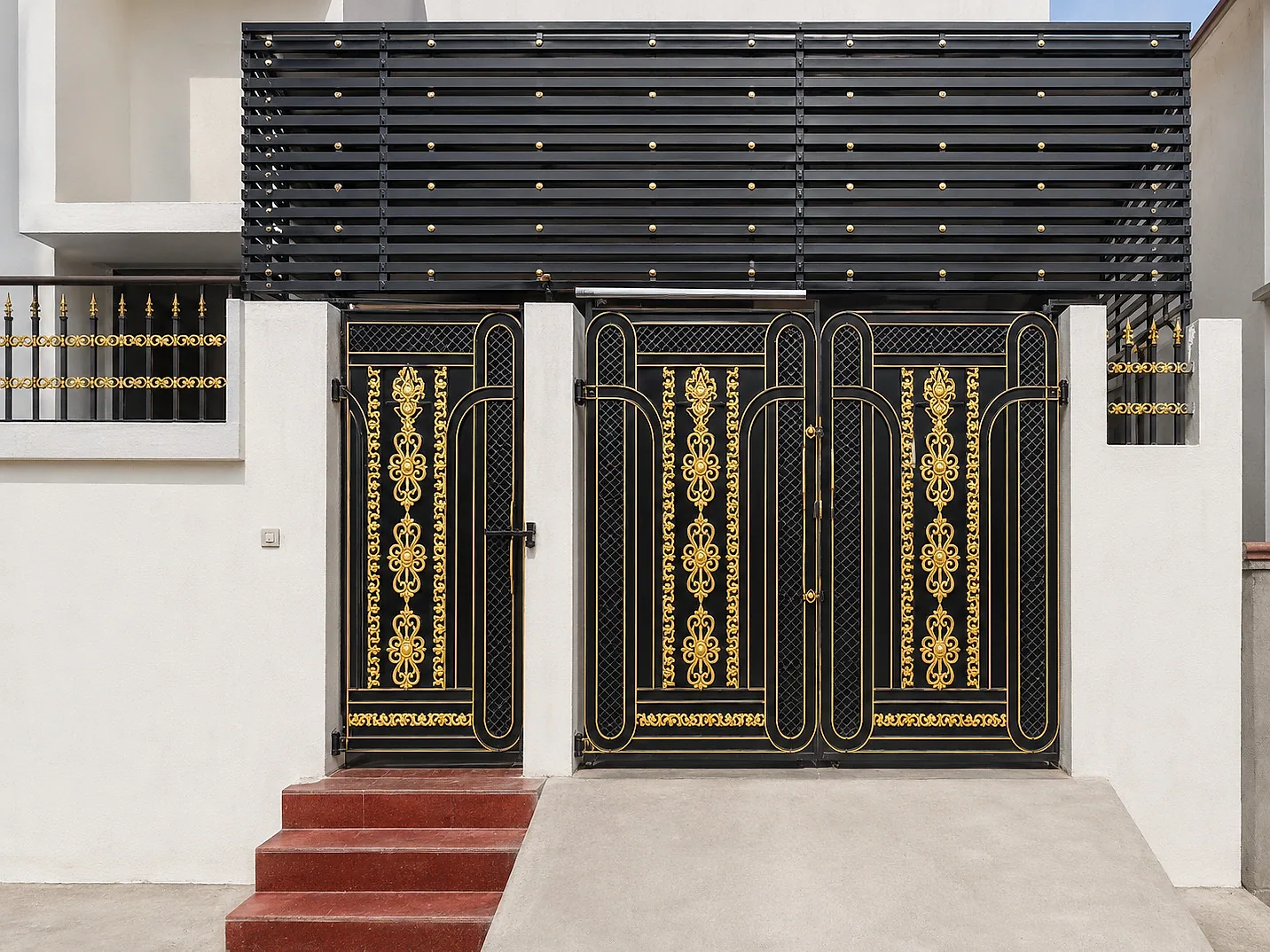 Ornamental Gates fabricated by Sree Balaganesh Iron Works, Madurai, view 4
